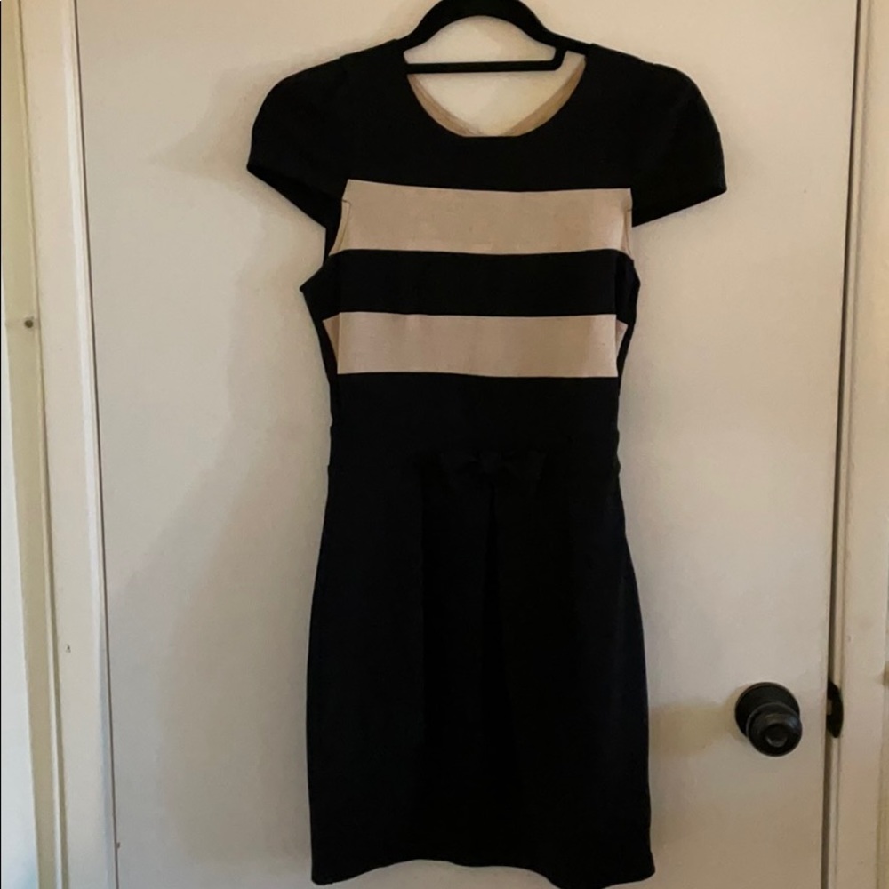 Black and nude dress
